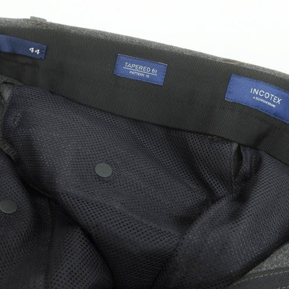 【中古】インコテックス INCOTEX URBAN TRAVELLER ストレッチ ウールポリエステル ドレススラックスパンツ ダークグレー【 44 】【 状態ランクB 】【 メンズ 】