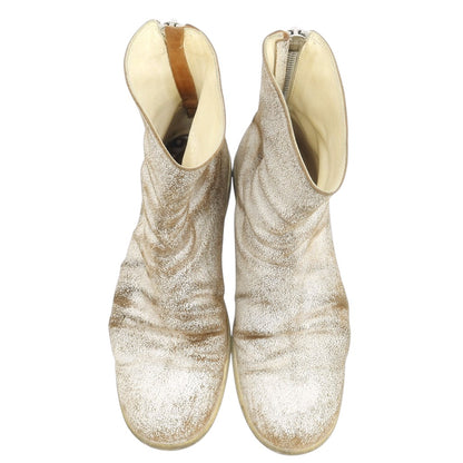【中古】グイディ GUIDI バックジップ ブーツ ホワイトxブラウン【 43 】【 状態ランクB 】【 メンズ 】