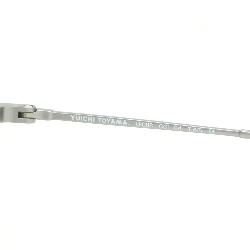 【中古】ユウイチ トヤマ YUICHI TOYAMA U-088 E.Evans メガネ ブラウン系xシルバー【 47□23 145 】【 状態ランクB 】【 メンズ 】