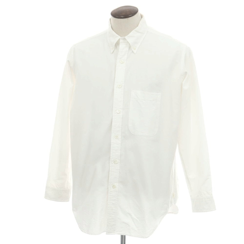 【中古】アンライクリー UNLIKELY コットン ボタンダウン カジュアルシャツ ホワイト【 L 】【 状態ランクC 】【 メンズ 】