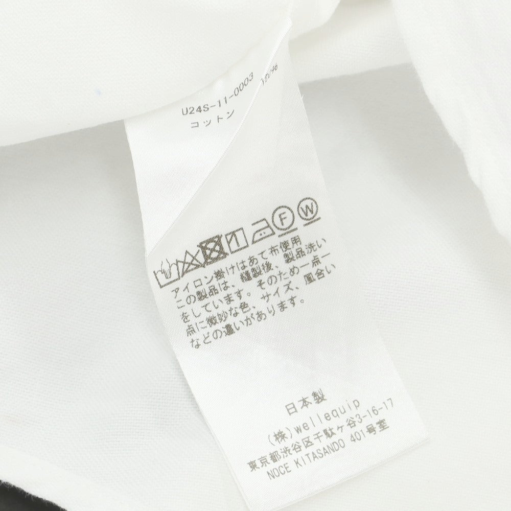 【中古】アンライクリー UNLIKELY コットン ボタンダウン カジュアルシャツ ホワイト【 L 】【 状態ランクC 】【 メンズ 】 [BPD]