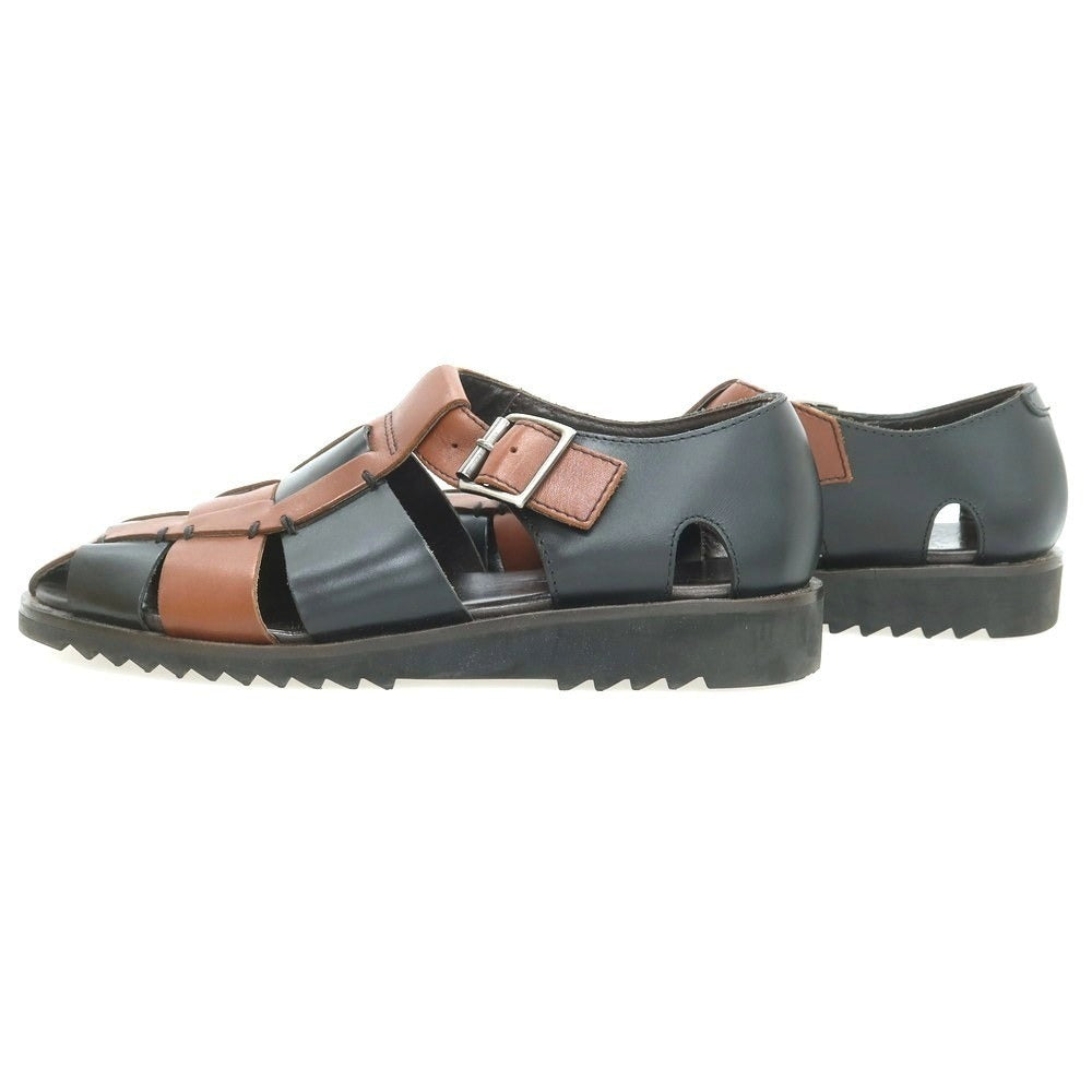 【中古】テンボックス TENBOX × PARABOOT PACIFIC グルカサンダル ブラウンxブラック【 40 】【 状態ランクB 】【 メンズ 】
