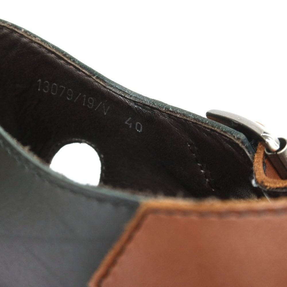 【中古】テンボックス TENBOX × PARABOOT PACIFIC グルカサンダル ブラウンxブラック【 40 】【 状態ランクB 】【 メンズ 】
