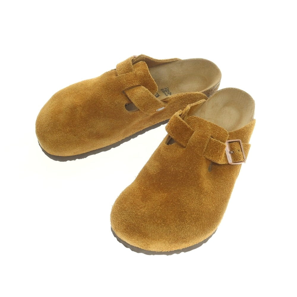 【中古】ビルケンシュトック BIRKENSTOCK BOSTON スエード サンダル ブラウン【 26.5 】【 状態ランクB 】【 メンズ 】