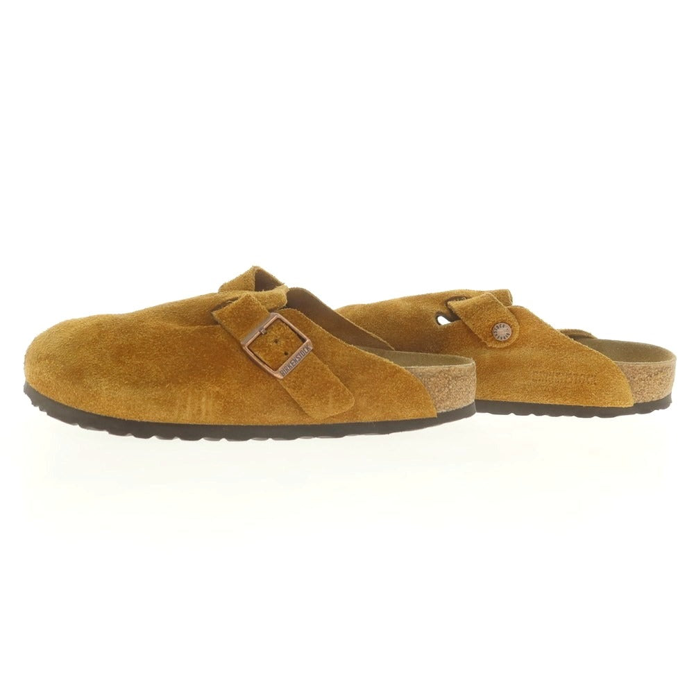【中古】ビルケンシュトック BIRKENSTOCK BOSTON スエード サンダル ブラウン【 26.5 】【 状態ランクB 】【 メンズ 】