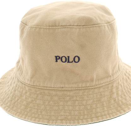 【中古】ポロ ラルフローレン Polo Ralph Lauren BEAMS別注 リバーシブル コットン バケットハット ベージュxグリーン【 状態ランクB 】【 メンズ 】