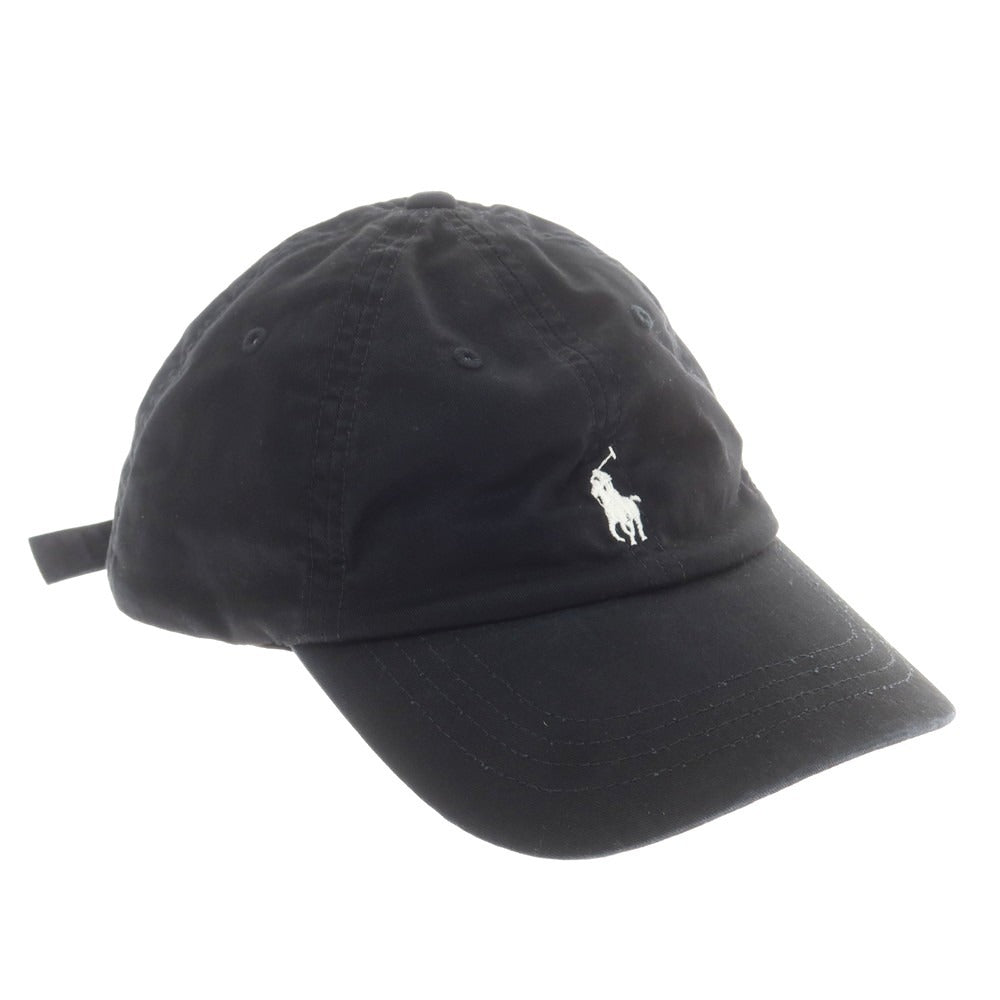 【中古】ポロ ラルフローレン Polo Ralph Lauren BEAMS別注 コットン ベースボールキャップ ブラック【 状態ランクB 】【 メンズ 】