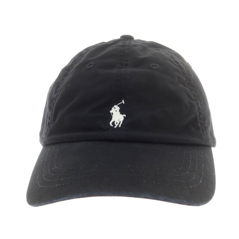 【中古】ポロ ラルフローレン Polo Ralph Lauren BEAMS別注 コットン ベースボールキャップ ブラック【 状態ランクB 】【 メンズ 】