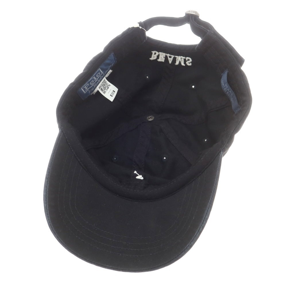 【中古】ポロ ラルフローレン Polo Ralph Lauren BEAMS別注 コットン ベースボールキャップ ブラック【 状態ランクB 】【 メンズ 】