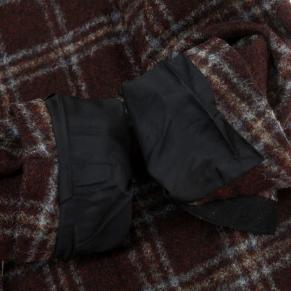 【中古】タリアトーレ TAGLIATORE アルパカナイロン チェック 2B テーラードジャケット レッドxブラック【 46 】【 状態ランクB 】【 メンズ 】