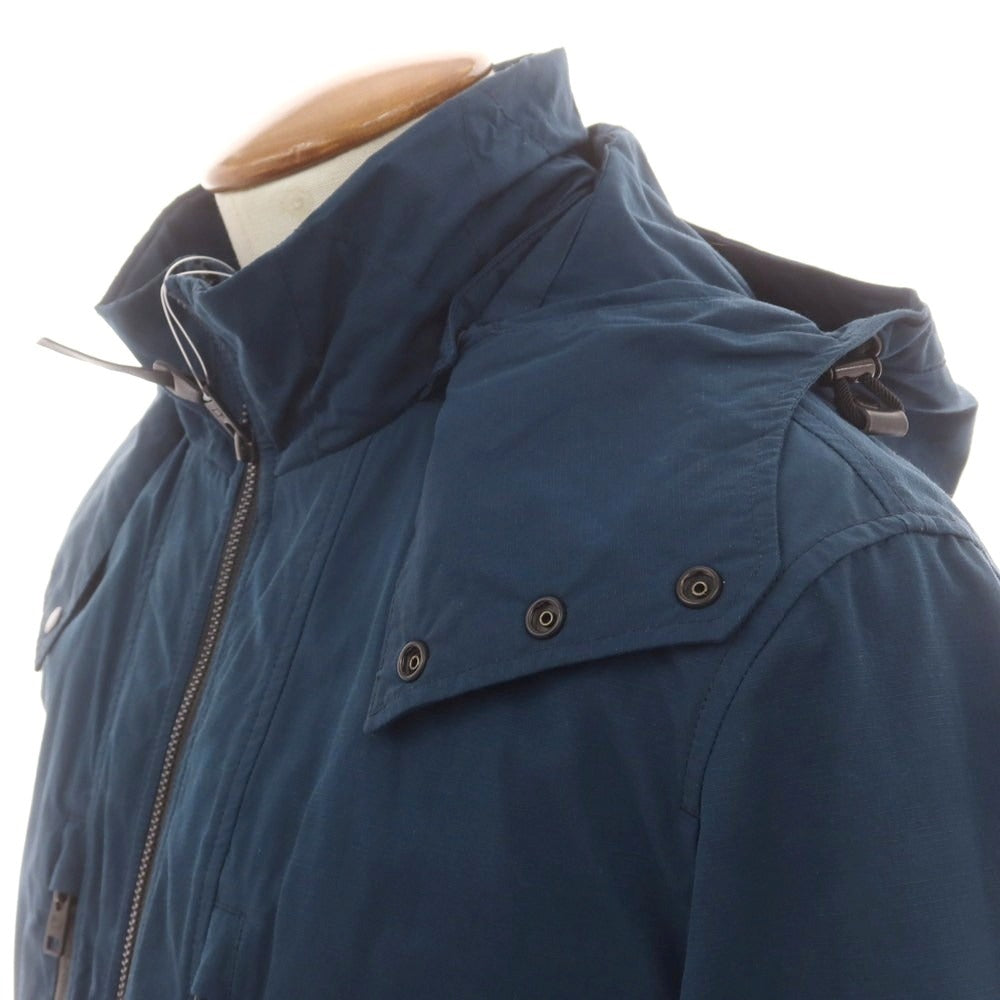 【中古】ウールリッチ WOOLRICH ポリエステルコットン モッズコート ダークグリーンブルー【 M 】【 状態ランクC 】【 メンズ 】