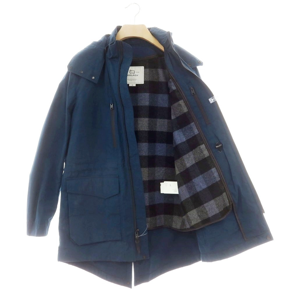【中古】ウールリッチ WOOLRICH ポリエステルコットン モッズコート ダークグリーンブルー【 M 】【 状態ランクC 】【 メンズ 】