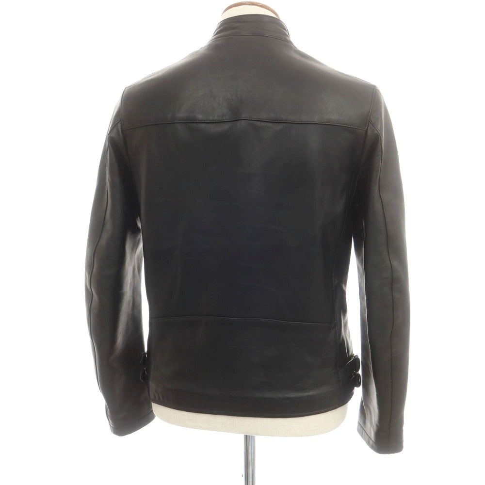 【中古】チンクアンタ Cinquanta ラムレザー ライダースジャケット ブラック【 48 】【 状態ランクB 】【 メンズ 】