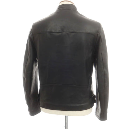 【中古】チンクアンタ Cinquanta ラムレザー ライダースジャケット ブラック【 48 】【 状態ランクB 】【 メンズ 】