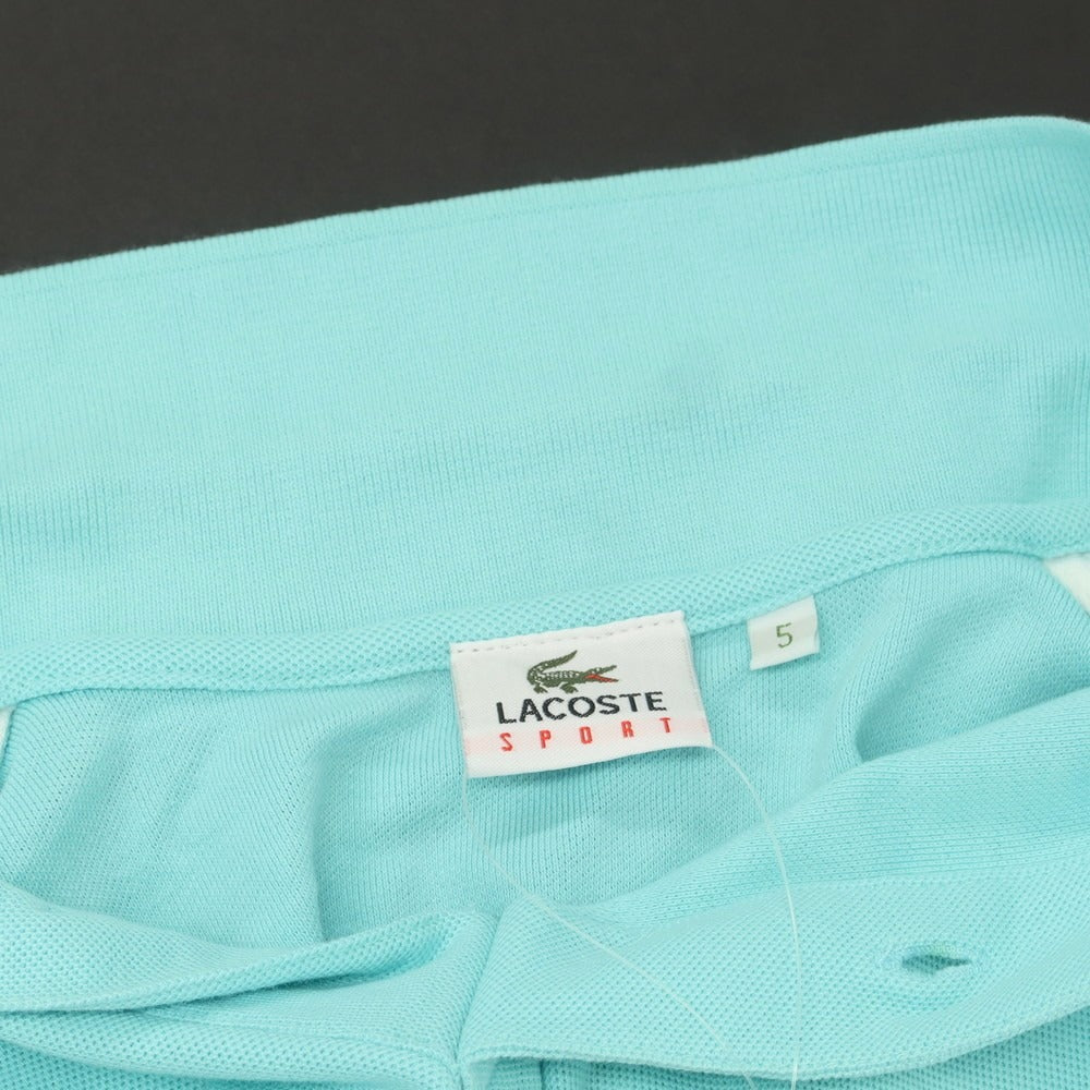 【中古】ラコステ LACOSTE SPORT コットン 鹿の子 半袖ポロシャツ ライトブルー【 5 】【 状態ランクB 】【 メンズ 】