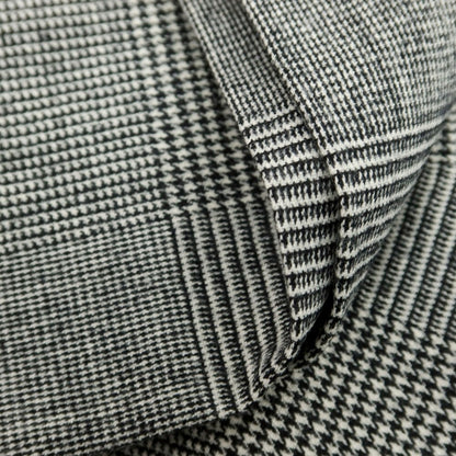 【中古】ベルウィッチ BERWICH ストレッチ ウールナイロン グレンチェック カジュアルスラックスパンツ グレー【 48 】【 状態ランクB 】【 メンズ 】