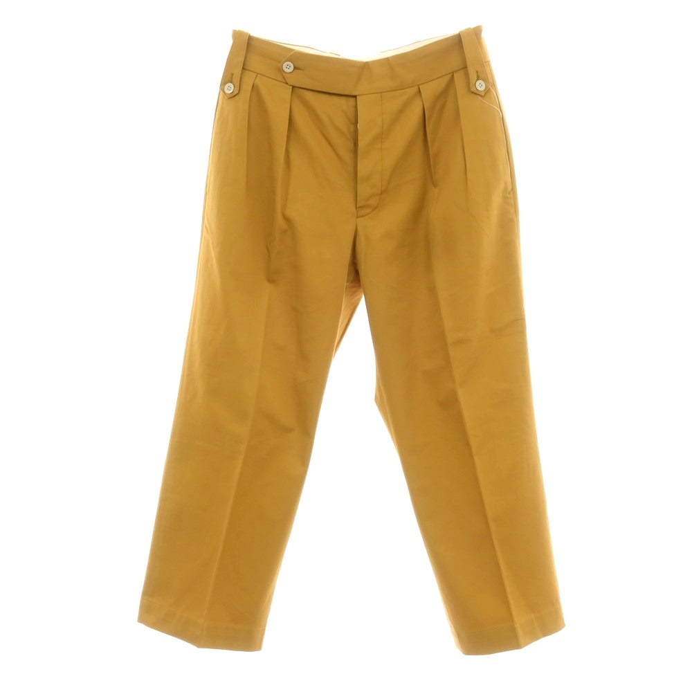 【中古】タンジェント Tangent コットン カジュアルスラックスパンツ マスタード【 50 】【 状態ランクD 】【 メンズ 】