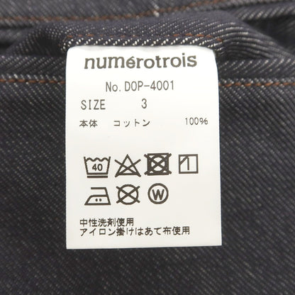【中古】ヌメロトワ numerotrois コットン デニム ショートパンツ ネイビー【 3 】【 状態ランクB 】【 メンズ 】