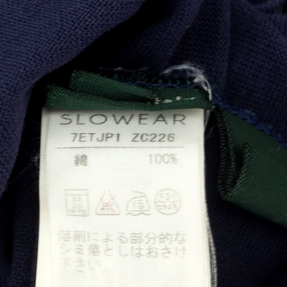【中古】ザノーネ ZANONE アイスコットン Vネック 半袖Tシャツ ネイビー【 46 】【 状態ランクC 】【 メンズ 】