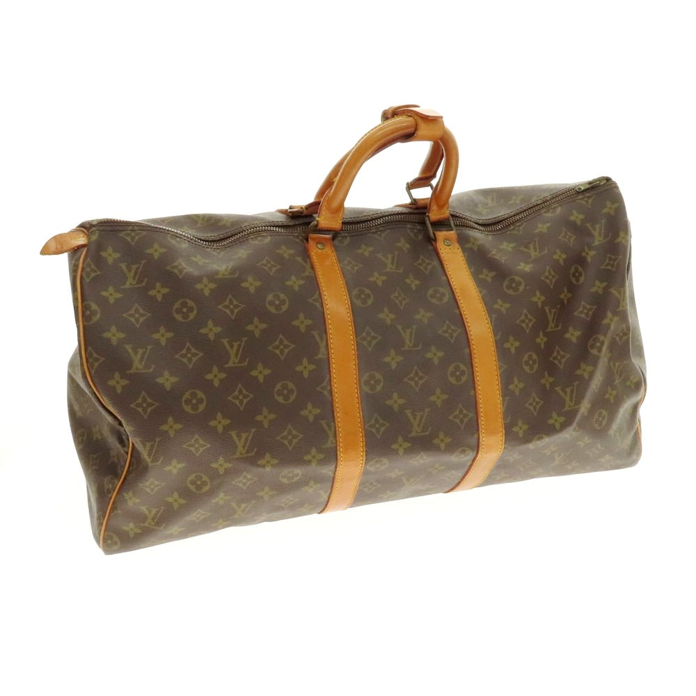 【中古】ルイ ヴィトン LOUIS VUITTON モノグラム キーポル55 ボストンバッグ ブラウン【 状態ランクD 】【 メンズ 】
