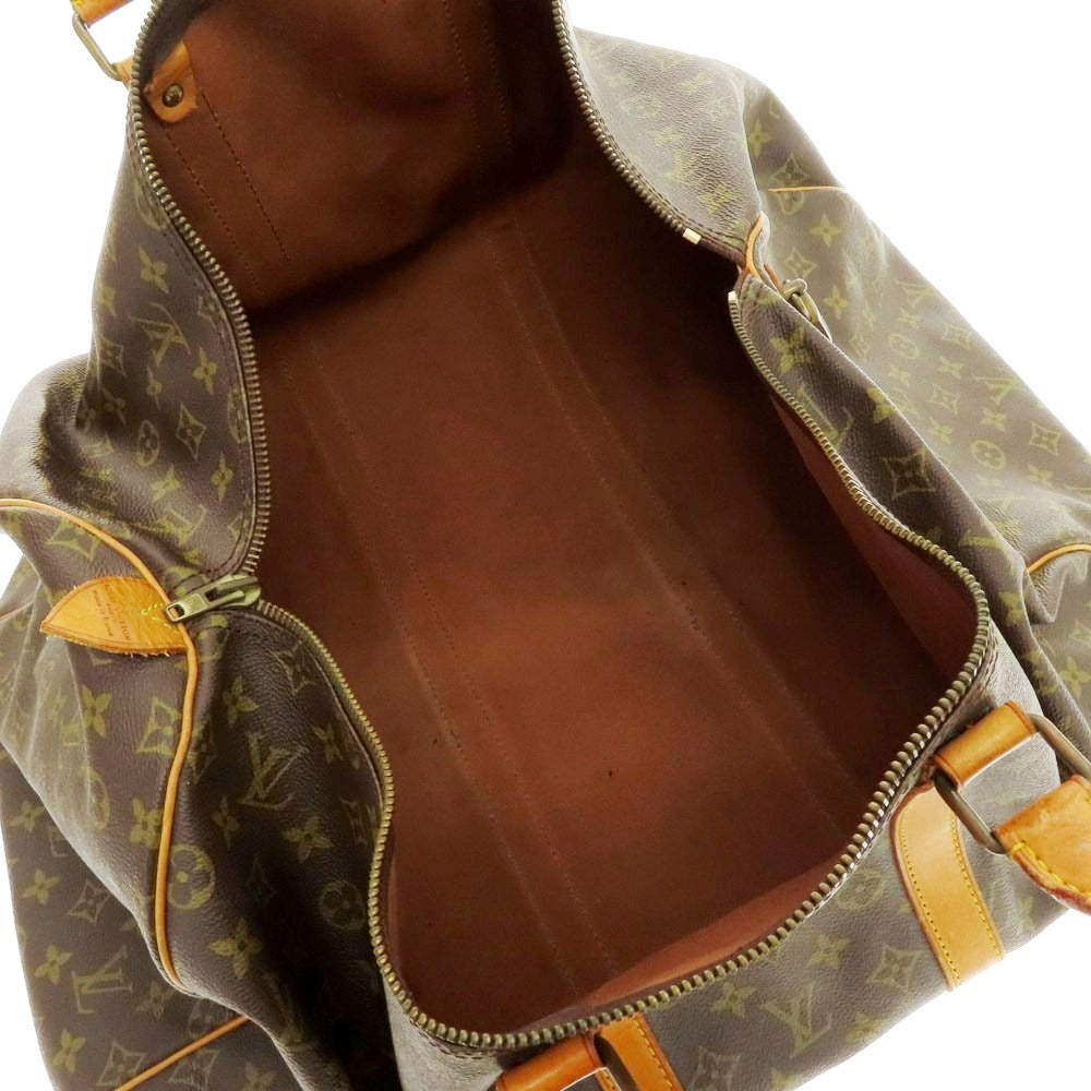 【中古】ルイ ヴィトン LOUIS VUITTON モノグラム キーポル55 ボストンバッグ ブラウン【 状態ランクD 】【 メンズ 】