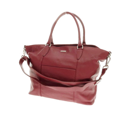 【中古】ザネラート ZANELLATO シュリンクレザー トートバッグ ダークレッド【 状態ランクC 】【 メンズ 】