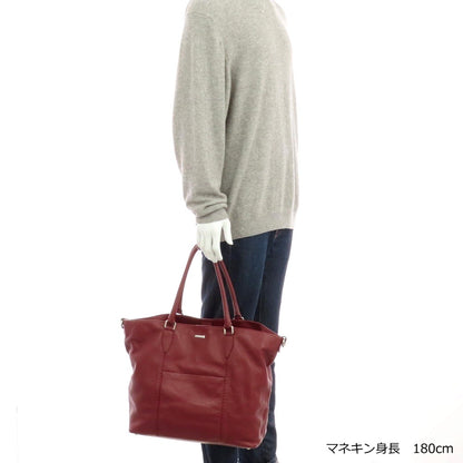 【中古】ザネラート ZANELLATO シュリンクレザー トートバッグ ダークレッド【 状態ランクC 】【 メンズ 】