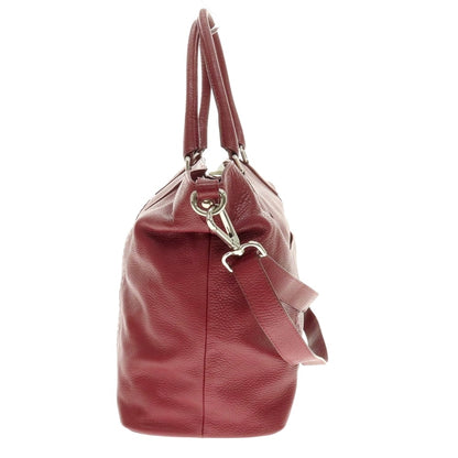 【中古】ザネラート ZANELLATO シュリンクレザー トートバッグ ダークレッド【 状態ランクC 】【 メンズ 】