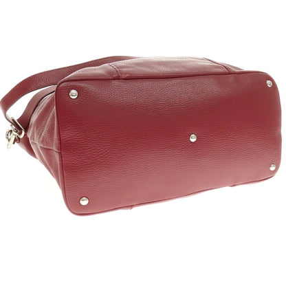 【中古】ザネラート ZANELLATO シュリンクレザー トートバッグ ダークレッド【 状態ランクC 】【 メンズ 】