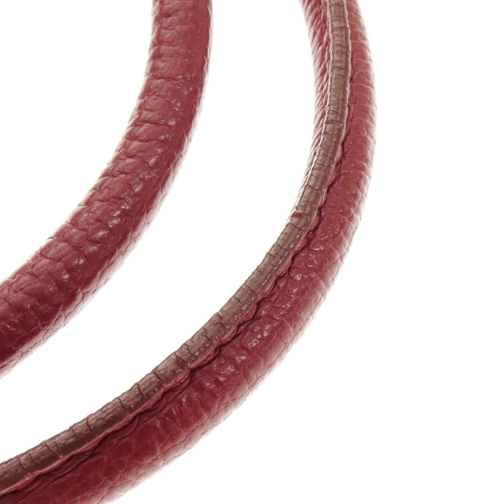 【中古】ザネラート ZANELLATO シュリンクレザー トートバッグ ダークレッド【 状態ランクC 】【 メンズ 】