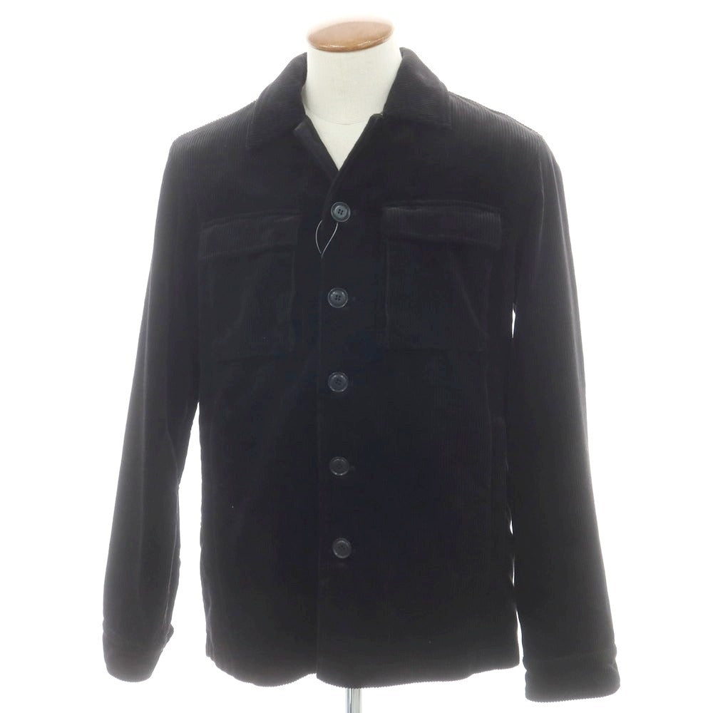 【新品】アスペジ ASPESI コーデュロイ ワークジャケット ブラック【サイズM】【 状態ランクN 】【 メンズ 】 [DPD]