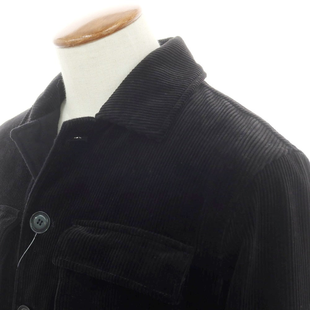 【新品】アスペジ ASPESI コーデュロイ ワークジャケット ブラック【サイズM】【 状態ランクN 】【 メンズ 】 [DPD]
