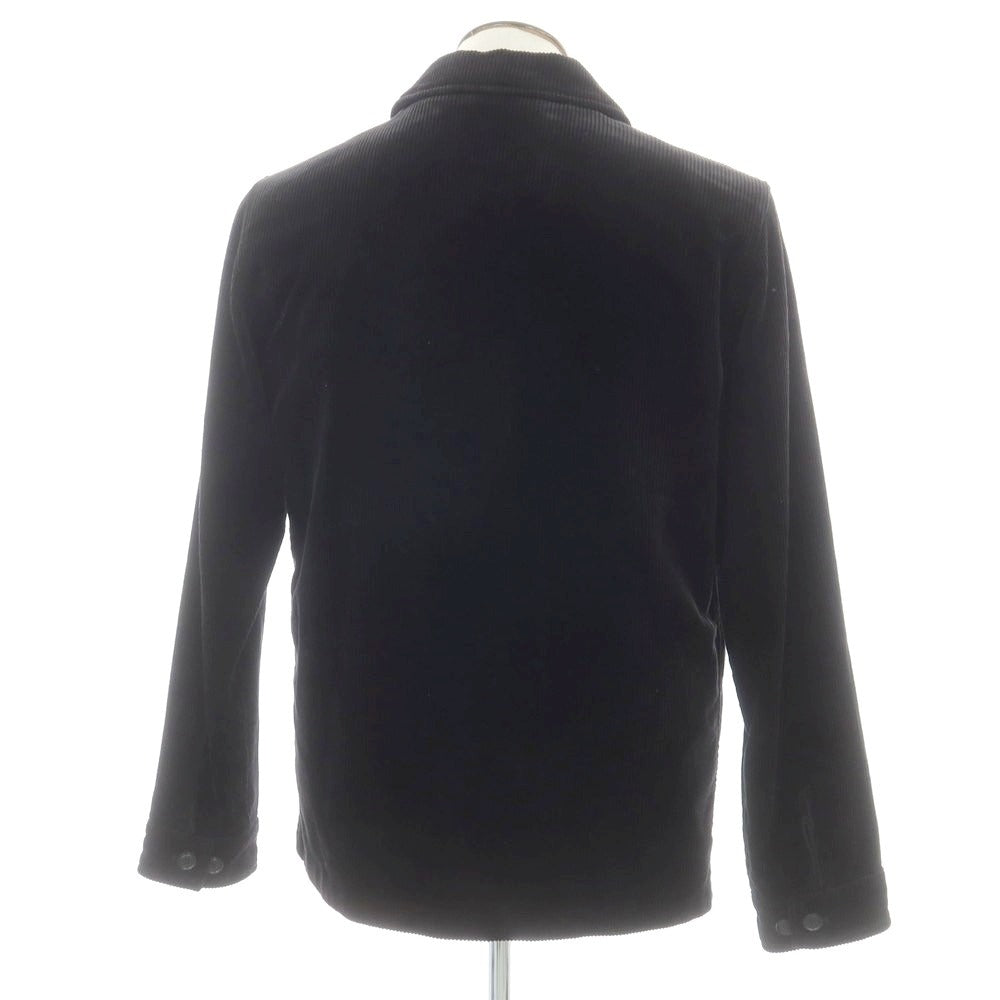 【新品】アスペジ ASPESI コーデュロイ ワークジャケット ブラック【サイズL】【 状態ランクN 】【 メンズ 】 [DPD]
