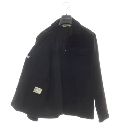 【新品】アスペジ ASPESI コーデュロイ ワークジャケット ブラック【 L 】【 状態ランクN 】【 メンズ 】
