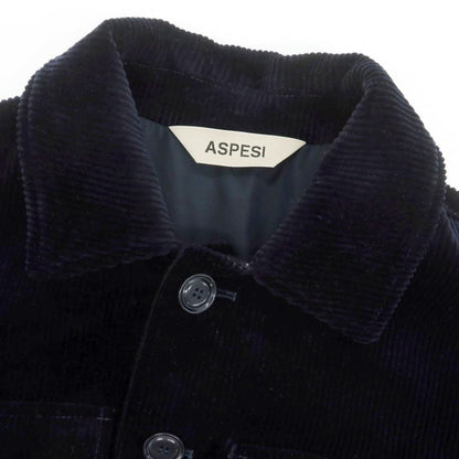 【新品】アスペジ ASPESI コーデュロイ ワークジャケット ダークネイビー【 M 】【 状態ランクN 】【 メンズ 】