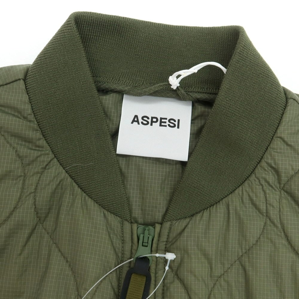 【新品】アスペジ ASPESI ナイロン 中綿ベスト オリーブ【 L 】【 状態ランクN 】【 メンズ 】