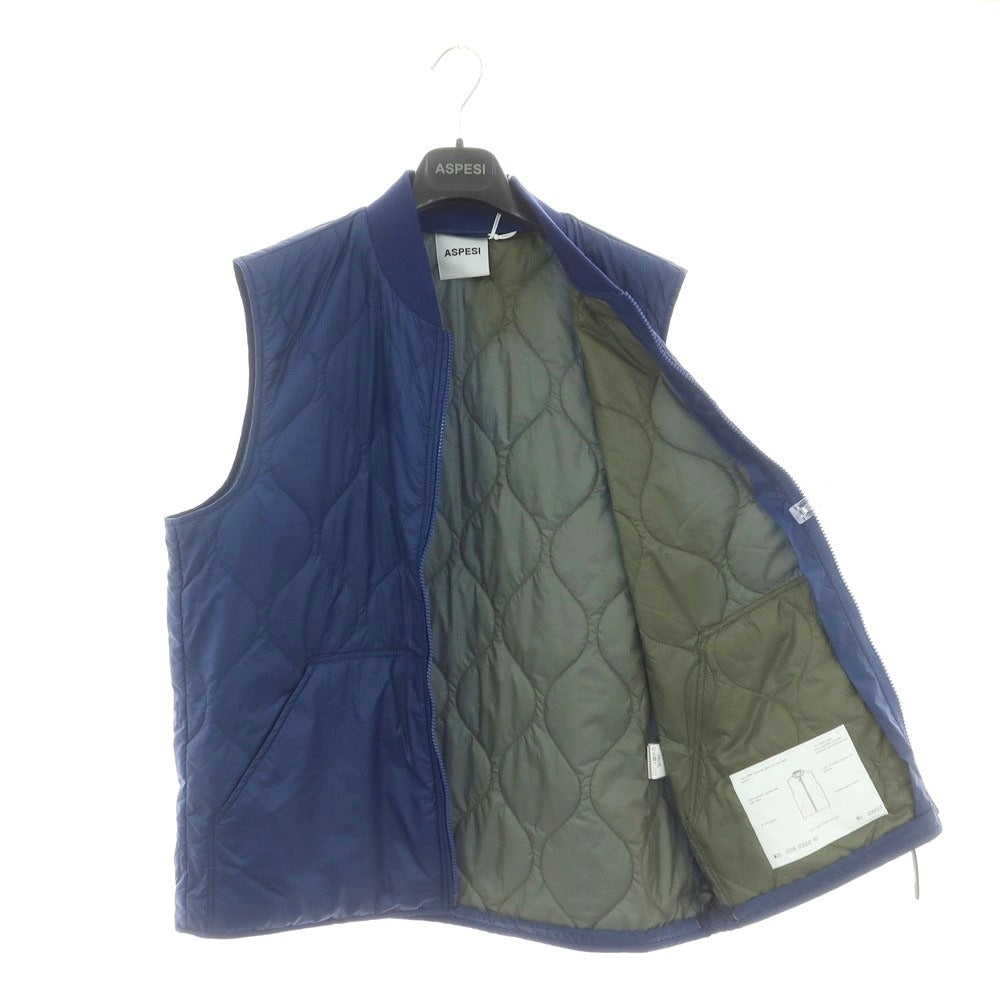 【新品】アスペジ ASPESI ナイロン 中綿ベスト ブルー【サイズL】【 状態ランクN 】【 メンズ 】 [DPD]