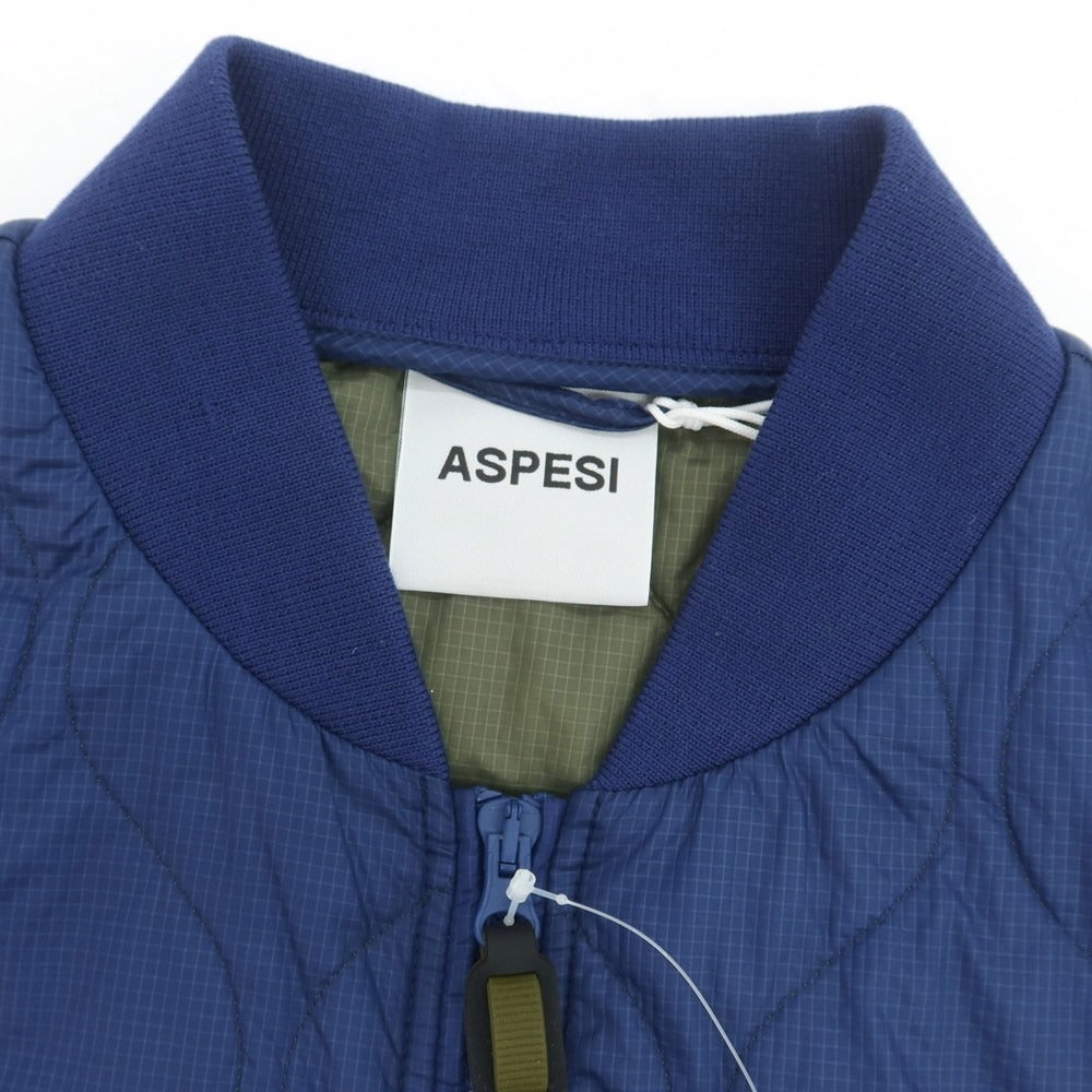 【新品】アスペジ ASPESI ナイロン 中綿ベスト ブルー【 L 】【 状態ランクN 】【 メンズ 】