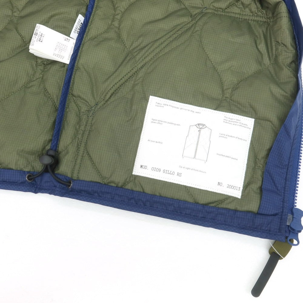 【新品】アスペジ ASPESI ナイロン 中綿ベスト ブルー【サイズL】【 状態ランクN 】【 メンズ 】 [DPD]