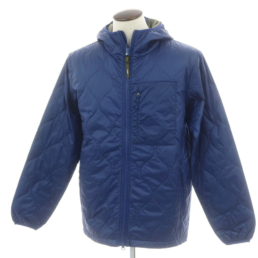 【新品】アスペジ ASPESI ナイロン 中綿 フーデッドブルゾン ブルー【 L 】【 状態ランクN 】【 メンズ 】