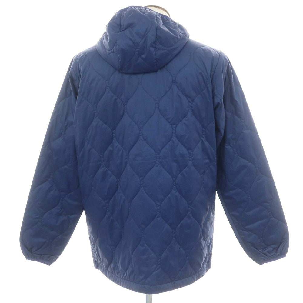 【新品】アスペジ ASPESI ナイロン 中綿 フーデッドブルゾン ブルー【 L 】【 状態ランクN 】【 メンズ 】