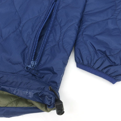 【新品】アスペジ ASPESI ナイロン 中綿 フーデッドブルゾン ブルー【 L 】【 状態ランクN 】【 メンズ 】
