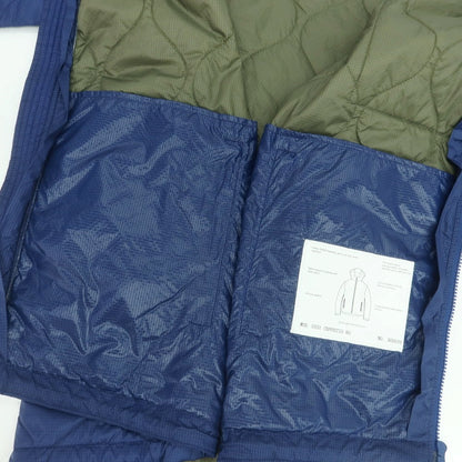 【新品】アスペジ ASPESI ナイロン 中綿 フーデッドブルゾン ブルー【 L 】【 状態ランクN 】【 メンズ 】