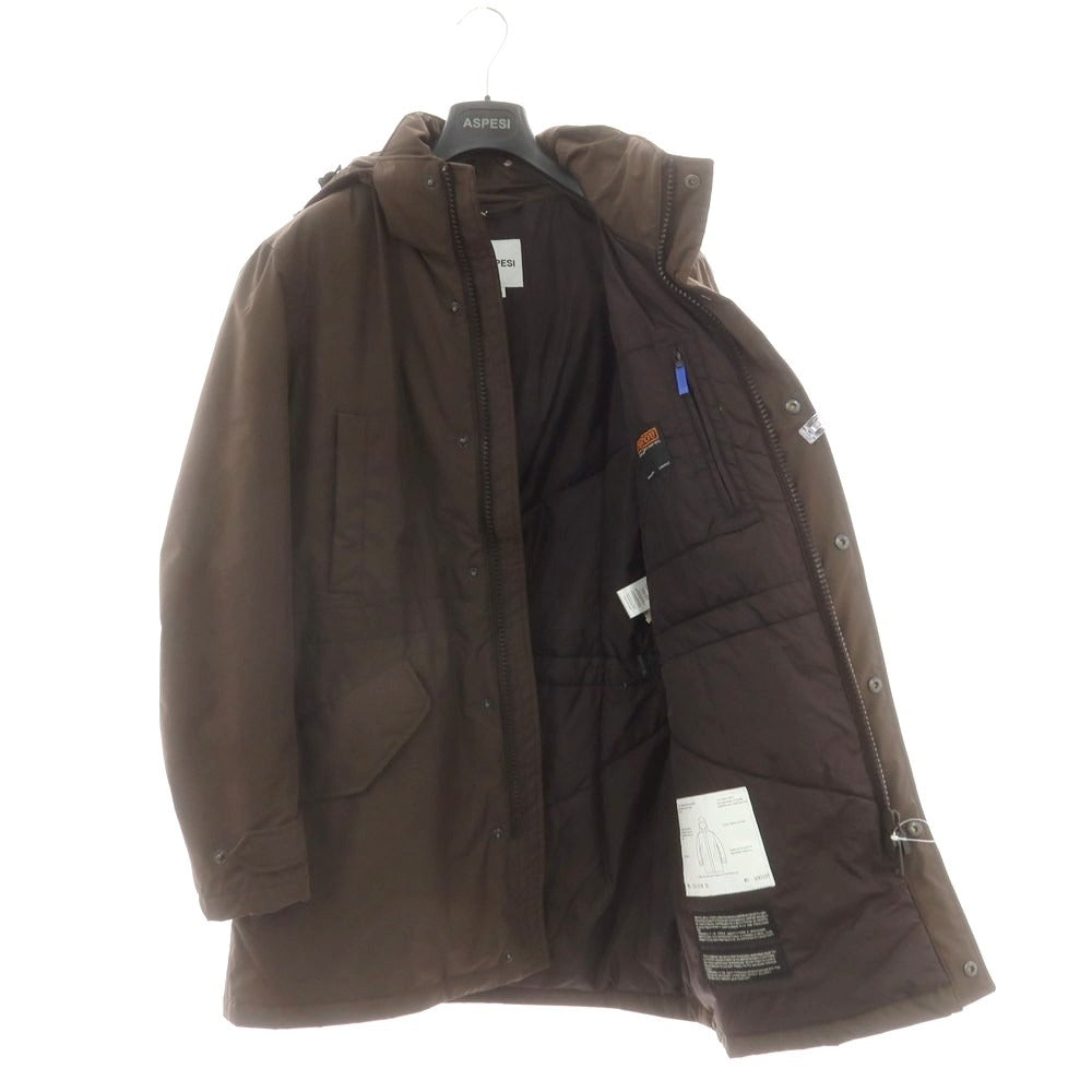 【新品】アスペジ ASPESI ポリエステル 中綿 ミリタリーコート ブラウン【 M 】【 状態ランクN 】【 メンズ 】