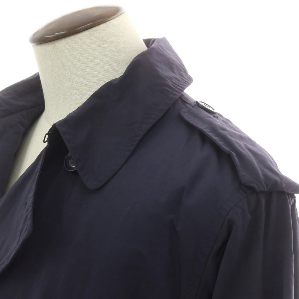 【新品】アスペジ ASPESI ナイロン 中綿 トレンチコート ネイビー【 L 】【 状態ランクN 】【 メンズ 】