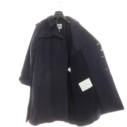 【新品】アスペジ ASPESI ナイロン 中綿 トレンチコート ネイビー【 L 】【 状態ランクN 】【 メンズ 】
