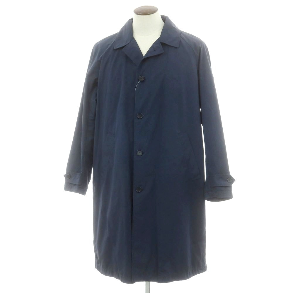 【新品】アスペジ ASPESI ポリエステルナイロン ステンカラーコート ネイビーブルー【 XL 】【 状態ランクN 】【 メンズ 】