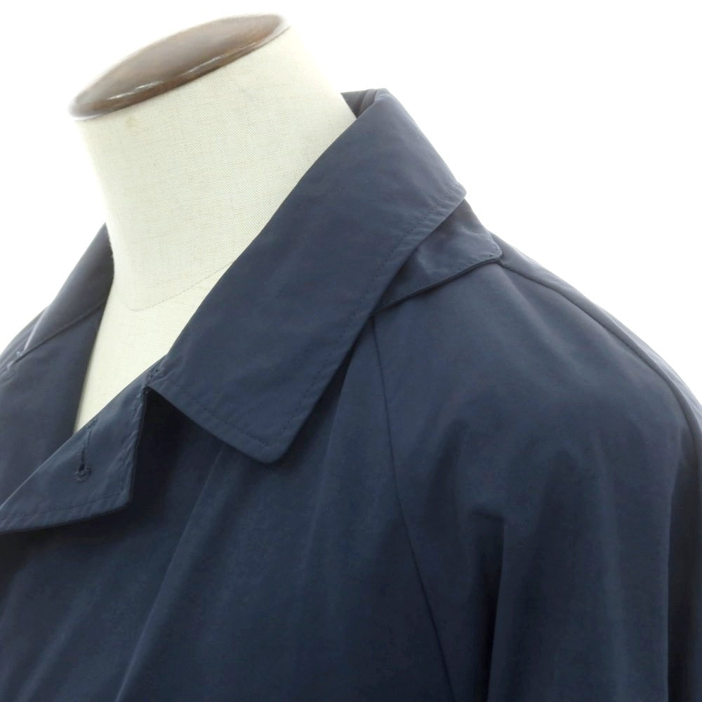 【新品】アスペジ ASPESI ポリエステルナイロン ステンカラーコート ネイビーブルー【 XL 】【 状態ランクN 】【 メンズ 】