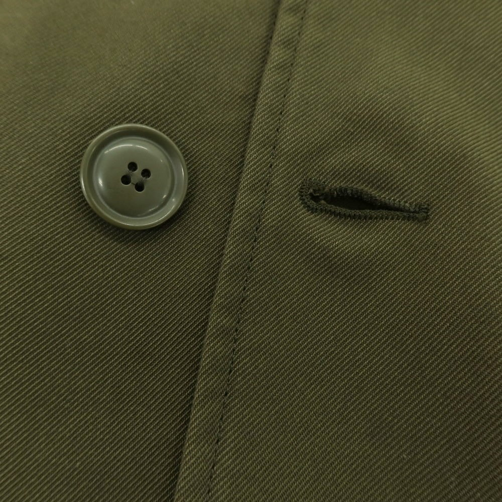 【新品】アスペジ ASPESI コットンポリエステル 中綿 ステンカラーコート オリーブ【 S 】【 状態ランクN 】【 メンズ 】