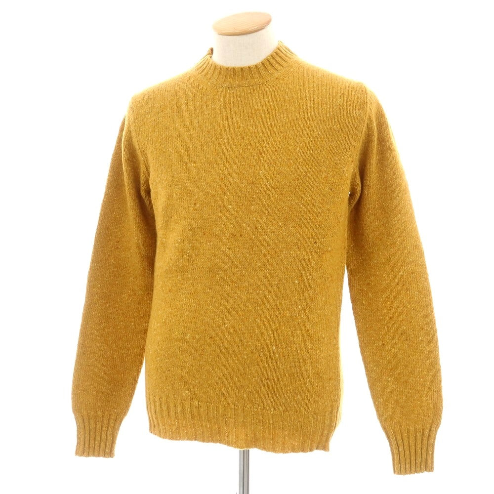【新品】アスペジ ASPESI ウール クルーネック プルオーバーニット イエロー系【 46 】【 状態ランクN 】【 メンズ 】